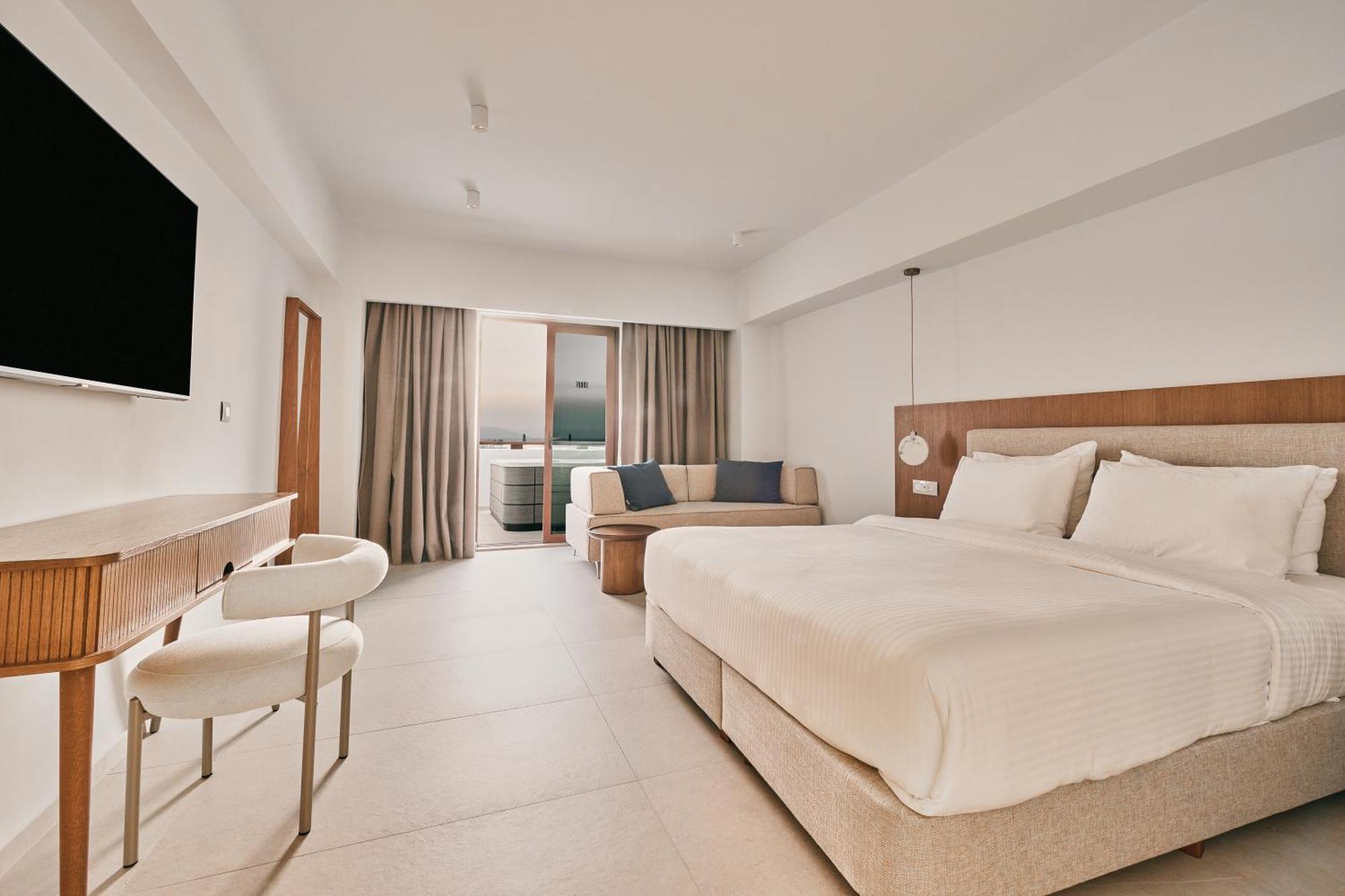 Oceanis Beach & Spa Resort Psalidi  Bagian luar foto